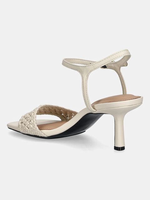 Tommy Hilfiger sandały CROCHET LTHR KITTEN SANDAL