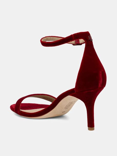 Lauren Ralph Lauren sandały Allie Mid kolor czerwony 802980559005 - zdjęcie produktu nr 2