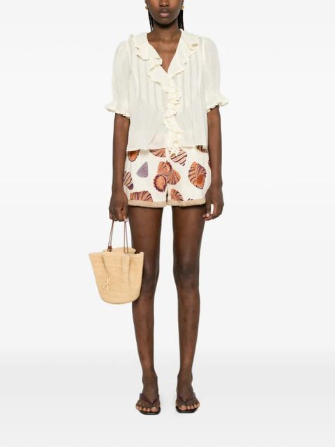 DÔEN Henri ruffled blouse - Yellow - zdjęcie produktu nr 2