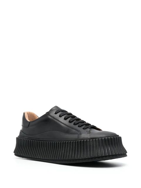 Jil Sander low-top lace-up sneakers - Black