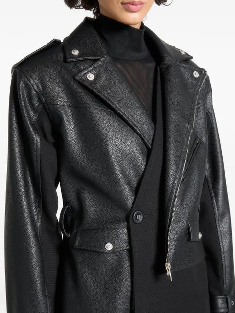 Manière De Voir Aylee belted double-breasted coat - Black