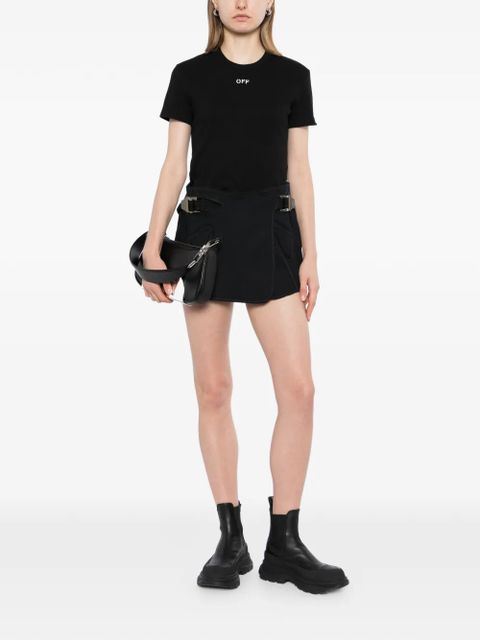Off-White off stamp ribbed T-shirt - Black - zdjęcie produktu nr 2