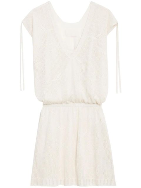 Zadig&Voltaire Alanis crochet-knit minidress - Neutrals - zdjęcie produktu nr 1