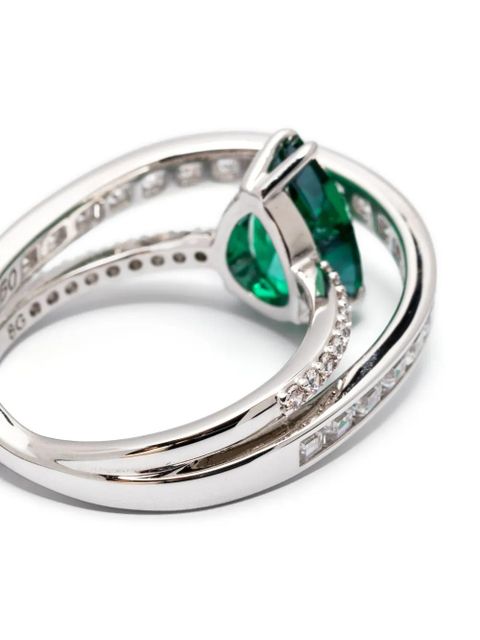 Swarovski Hyperbola cocktail ring - Silver