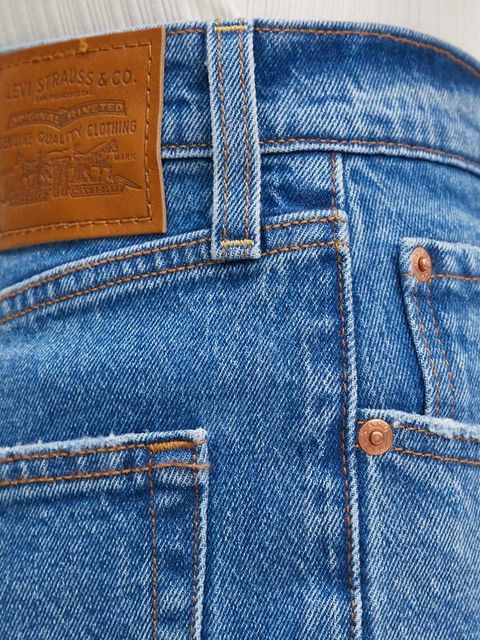 Levi's jeansy RIBCAGE FULL LENGTH damskie high waist 79078