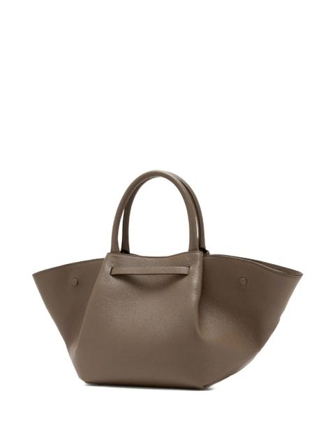 DeMellier midium The New York grained leather tote bag - Brown