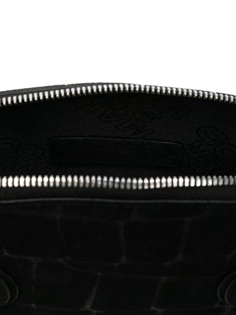 Marge Sherwood Bessette croc-effect calf-suede tote bag - Black