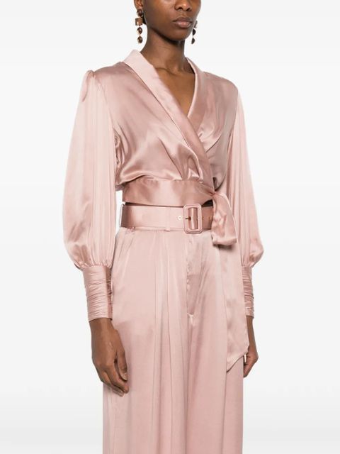 ZIMMERMANN wrap-design blouse - Pink