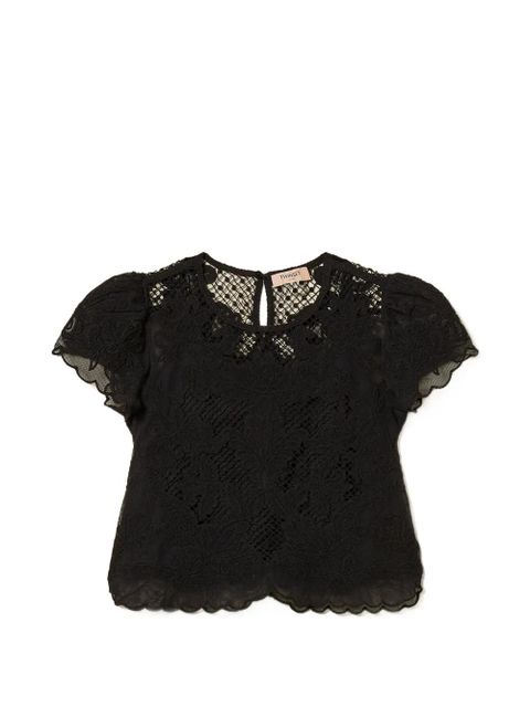 TWINSET floral-lace blouse - Black - zdjęcie produktu nr 1