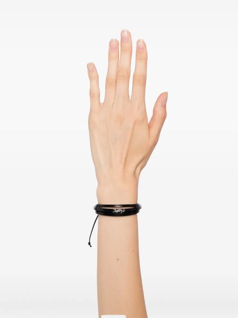 Saint Laurent leather bracelet - Black - zdjęcie produktu nr 2