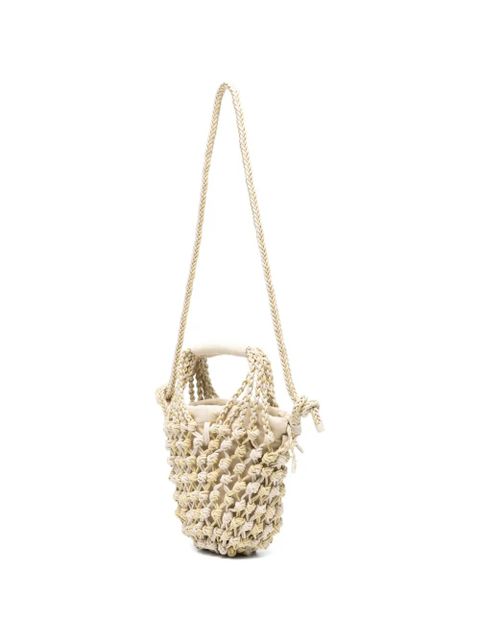 Alysi knot-detail bucket bag - Neutrals