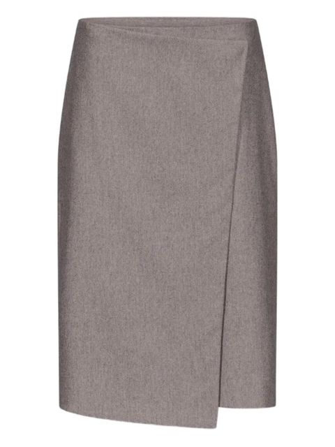 LouLou de Saison Jil asymmetrical midi skirt - Brown - zdjęcie produktu nr 1