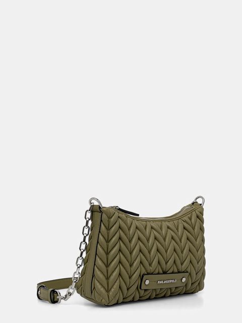 Karl Lagerfeld torebka K/WEAVE kolor zielony B1W30082 - zdjęcie produktu nr 2