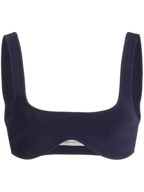 Christopher Esber Miniscule Knit Bra - Blue - zdjęcie produktu nr 1