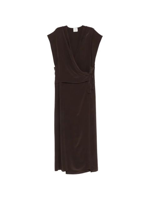 Alysi V-neck midi dress - Brown - zdjęcie produktu nr 1