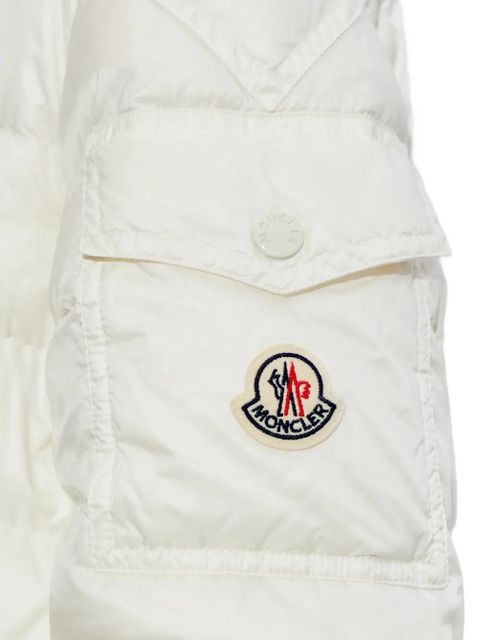Moncler hooded puffer jacket - White