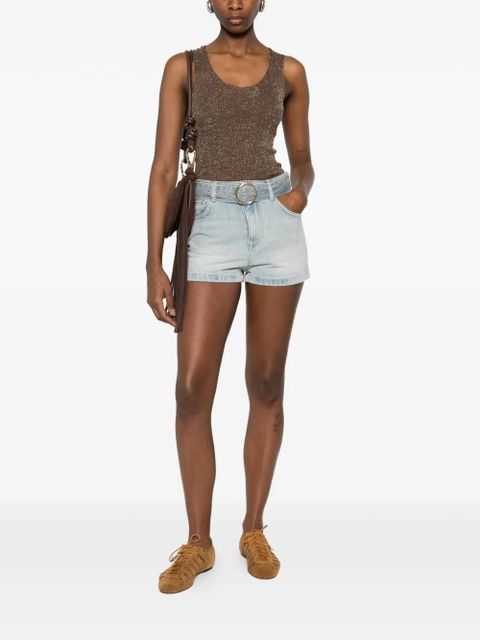 TWINSET belt denim shorts - Blue - zdjęcie produktu nr 2