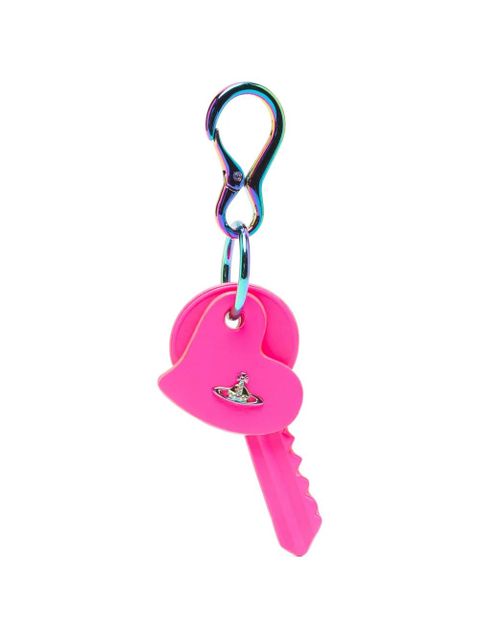 Vivienne Westwood Orb heart-shaped keyring - Pink - zdjęcie produktu nr 1
