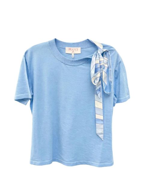 PUCCI tie detail T-shirt - Blue - zdjęcie produktu nr 1