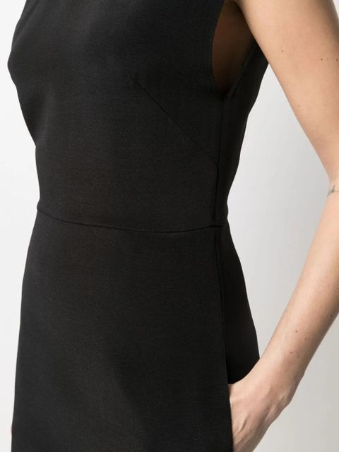 Valentino Garavani round neck sleeveless playsuit - Black