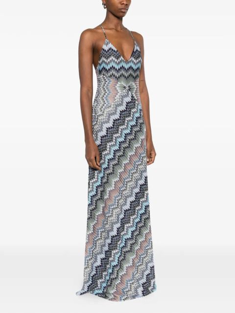 Missoni chevron strap maxi dress - Grey