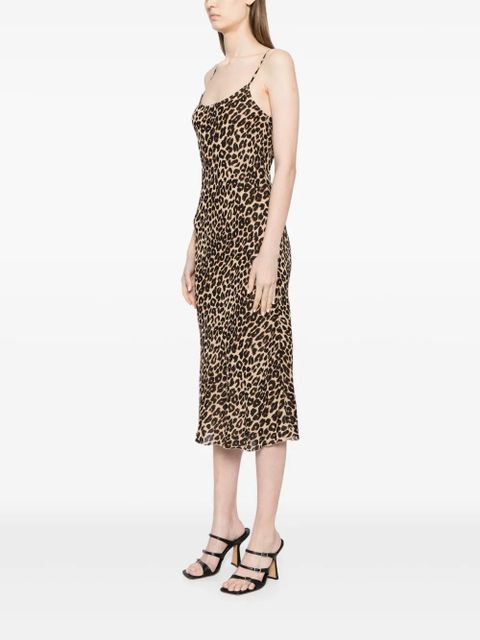 Reformation Emerick cheetah-print midi dress - Brown