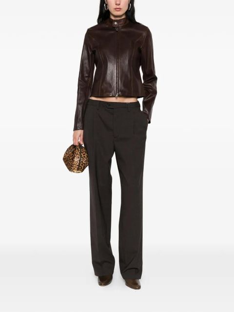 Nour Hammour Sigrid leather jacket - Brown - zdjęcie produktu nr 2