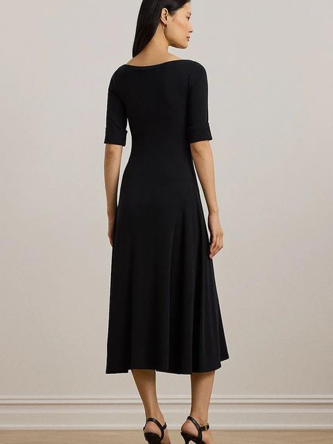 Lauren Ralph Lauren sukienka kolor czarny mini rozkloszowana 200973599 - zdjęcie produktu nr 2