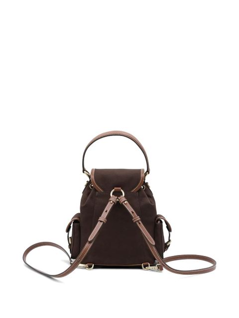 Miu Miu canvas leather backpack - Brown - zdjęcie produktu nr 2