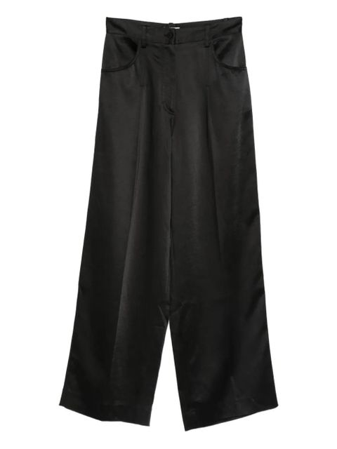 SANDRO satin trousers - Black - zdjęcie produktu nr 1