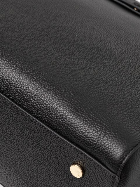 BOSS torebka skórzana kolor czarny 50547714