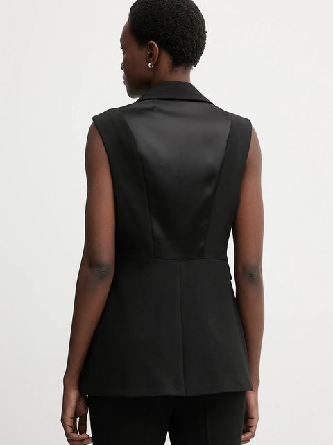 AllSaints kamizelka ASTRA kolor czarny jednorzędowa W043QD