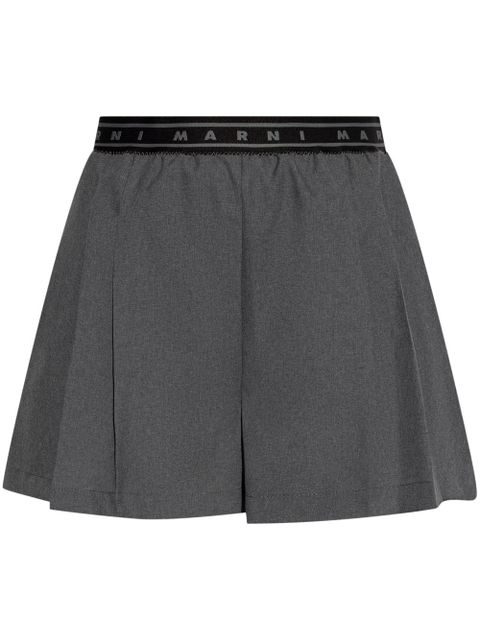 Marni pleated shorts - Grey - zdjęcie produktu nr 1