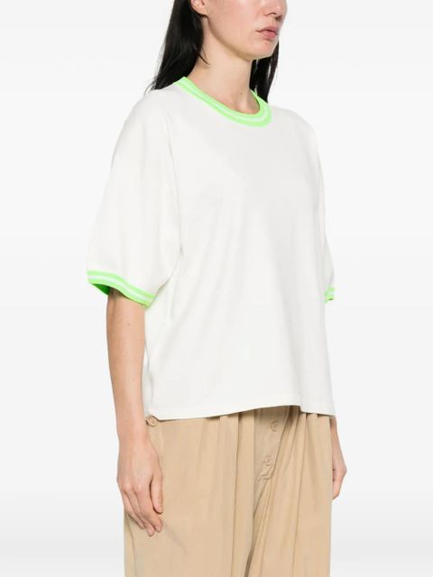 Essentiel Antwerp contrasting-trims T-shirt - White