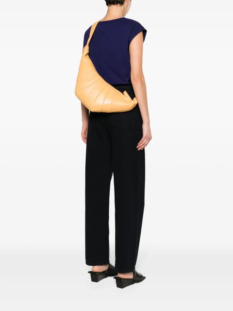 LEMAIRE medium Croissant leather shoulder bag - Orange