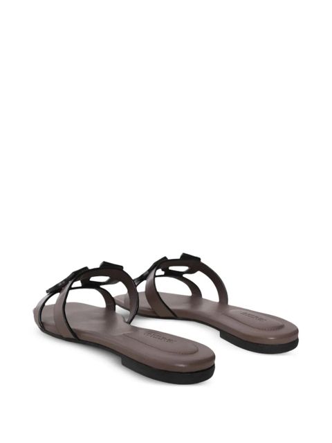 Simkhai leather slides - Brown