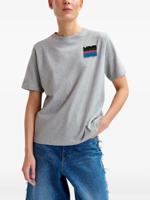 Essentiel Antwerp logo-embellishment T-shirt - Grey