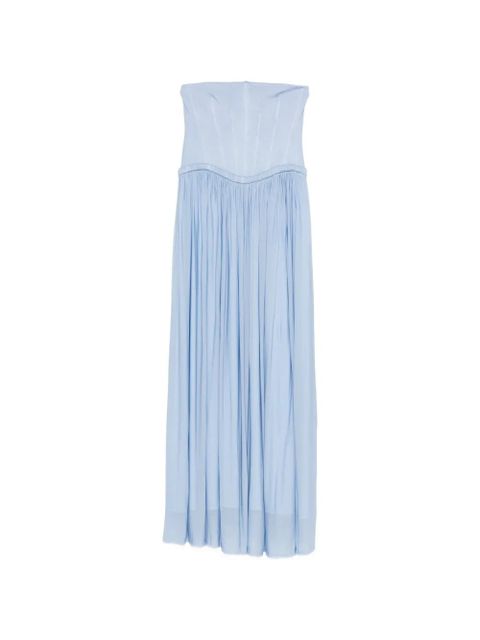 Simkhai Adalys pleated maxi dress - Blue - zdjęcie produktu nr 1