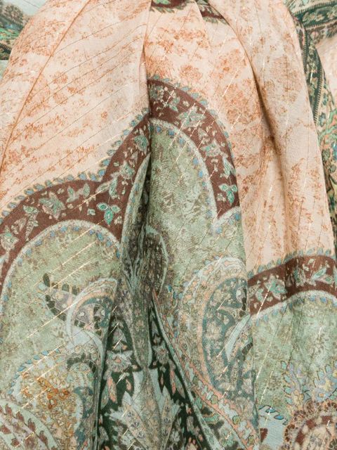 ZIMMERMANN paisley-print beach skirt - Green