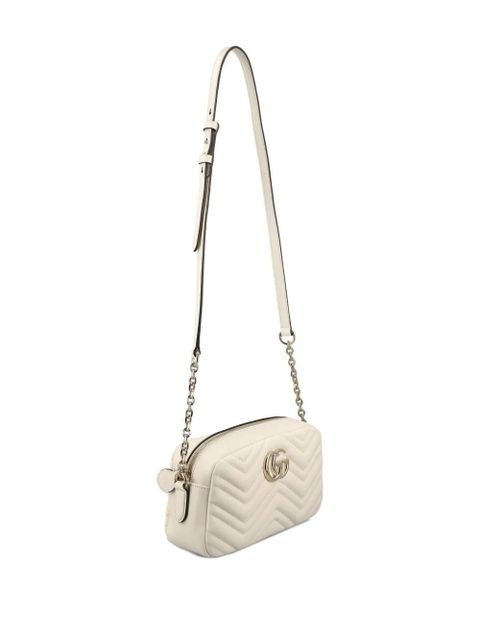 Gucci small GG Marmont chevron shoulder bag - Neutrals