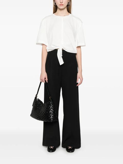 PINKO tied T-shirt - White