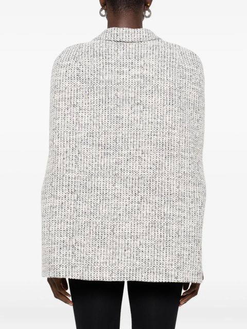 Coperni tweed tailored cape - Black