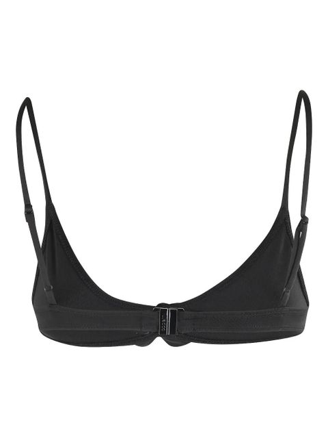 Coperni floral-appliqué bikini top - Black - zdjęcie produktu nr 2