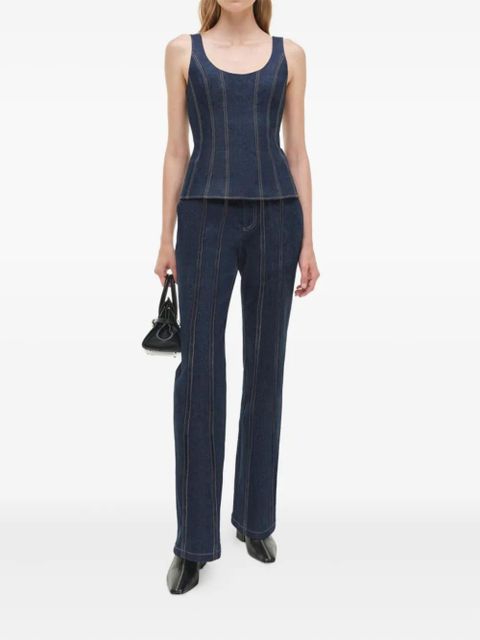 Simkhai Lachlan denim top - Blue - zdjęcie produktu nr 2