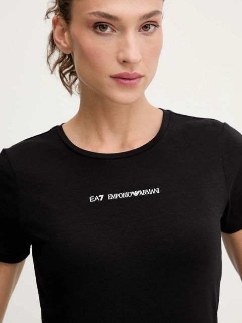 EA7 Emporio Armani t-shirt damski kolor czarny AF12115.7W000798