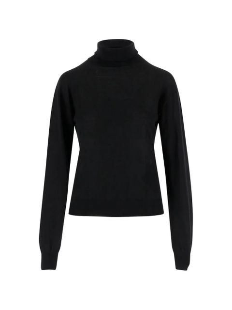 Saint Laurent high-neck long-sleeve sweater - Black - zdjęcie produktu nr 1