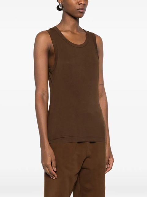 ENTIRE STUDIOS round-neck top - Brown