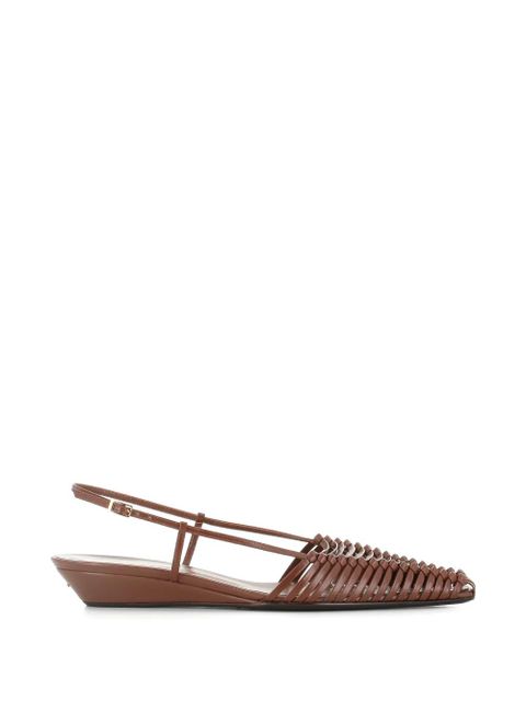 Giuseppe Zanotti Orsola woven slingback sandals - Brown - zdjęcie produktu nr 1