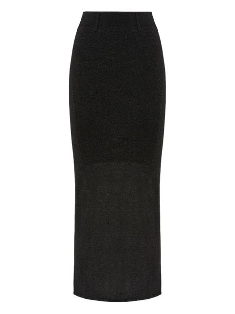 Missoni metallic-detail slit skirt - Black - zdjęcie produktu nr 1
