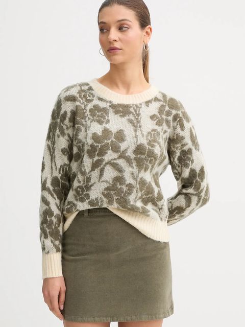 United Colors of Benetton sweter z dodatkiem moheru damski kolor beżowy 1VAAE10F3 - zdjęcie produktu nr 1